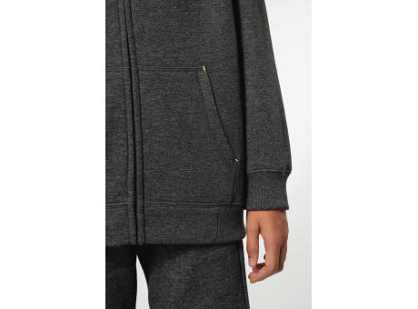 Chaqueta cremallera y capucha infantil