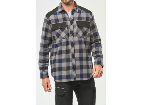 Camisa a cuadros con bolsillos