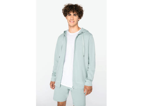 Sudadera ecorresponsable cremallera y capucha French Terry unisex