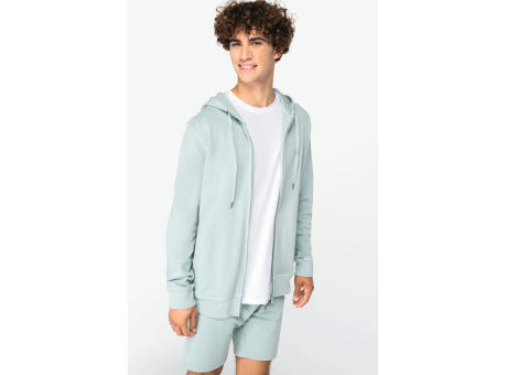 Sudadera ecorresponsable cremallera y capucha French Terry unisex
