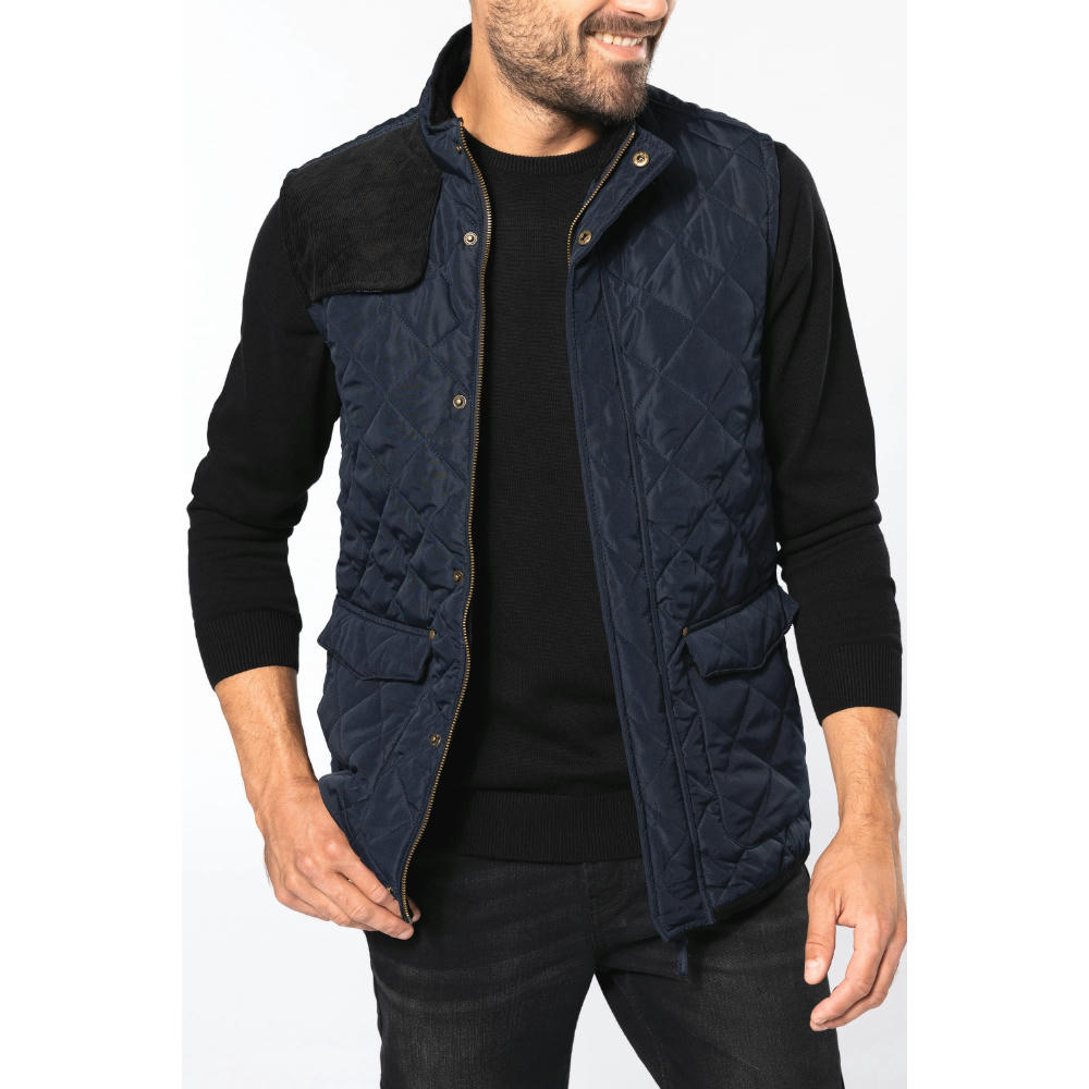 Chaleco acolchado rombos hombre