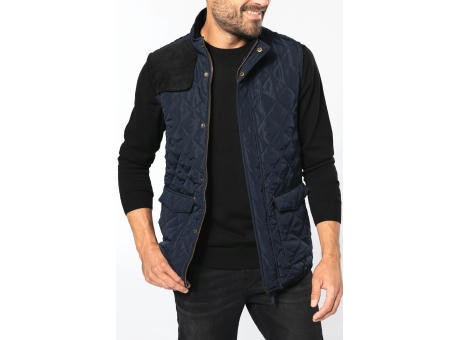 Chaleco acolchado rombos hombre