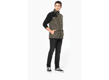 Chaleco acolchado rombos hombre