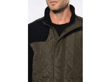 Chaleco acolchado rombos hombre