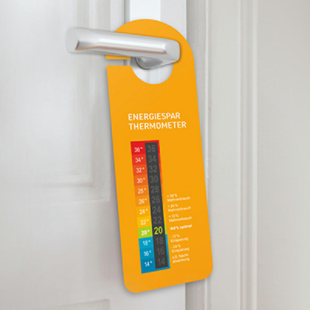 Energiesparthermometer-Türhänger