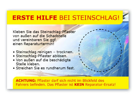Steinschlagpflaster-Visitenkarte