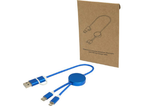 Alasia 30 cm 5-in-1 Kabel aus recyceltem Kunststoff für Datenübertragung und 27W Schnellladung