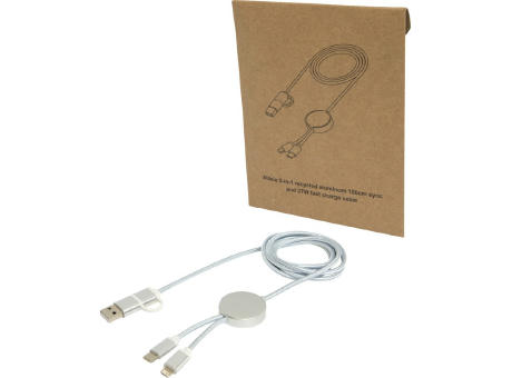 Alasia 150 cm 5-in-1 Kabel aus recyceltem Kunststoff für Datenübertragung und 27W Schnellladung