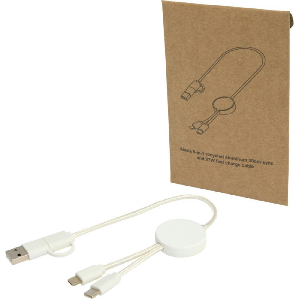 Citala 30 cm 5-in-1 Kabel aus recyceltem Kunststoff für Datenübertragung und 27W Schnellladung