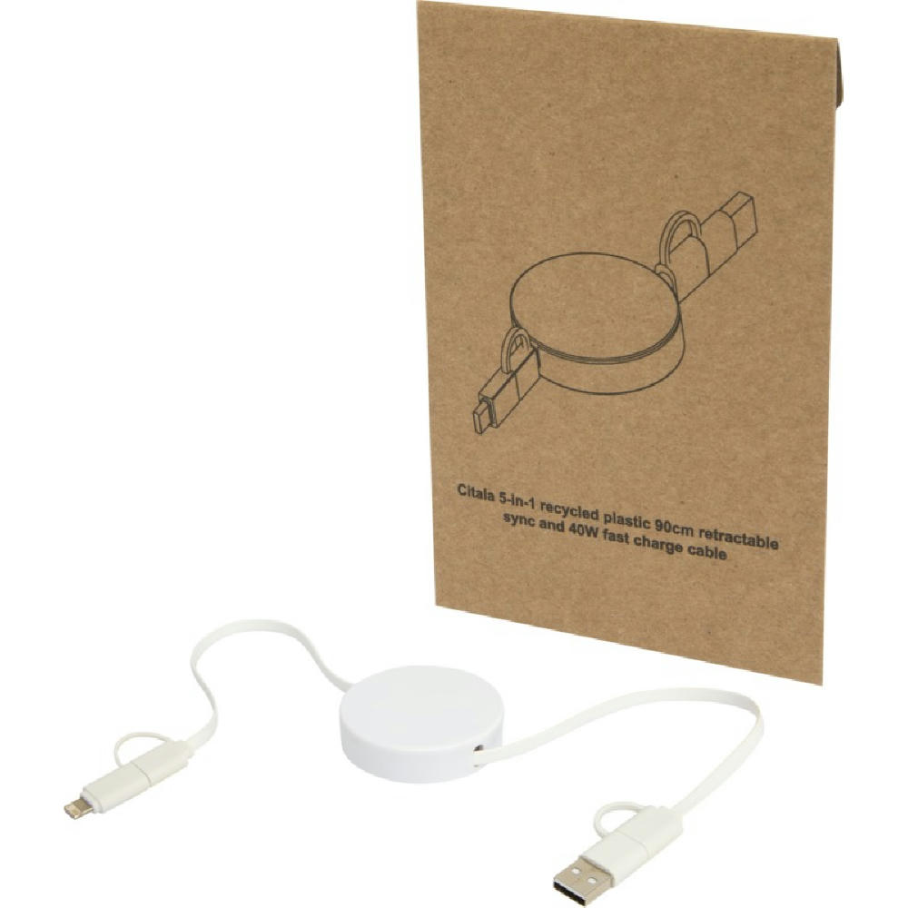 Citala 90 cm 5-in-1 Kabel aus recyceltem Kunststoff für Datenübertragung und 40W Schnellladung