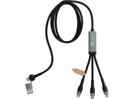 SCX.design C53 100W ultraschnelles 5-in-1 Ladekabel aus rPET