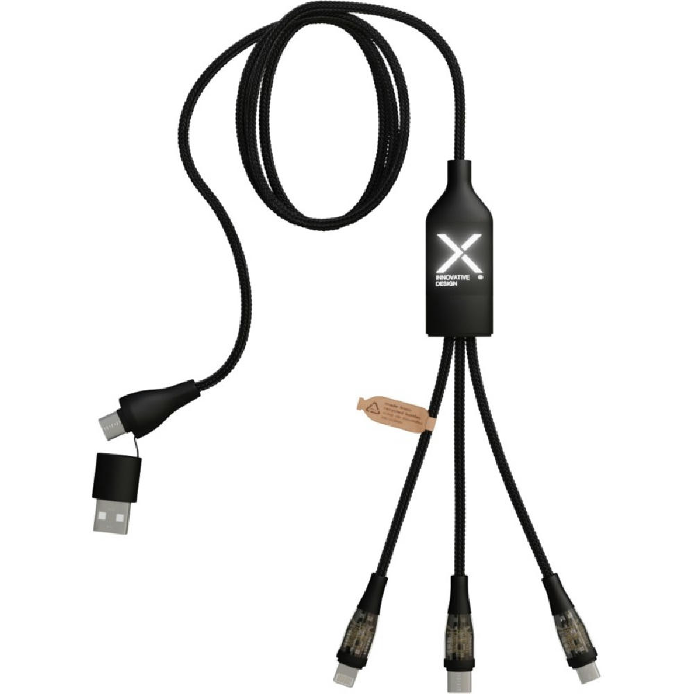 SCX.design C50 100 W/5 A 5-in-1 Schnellladekabel mit Digitalanzeige