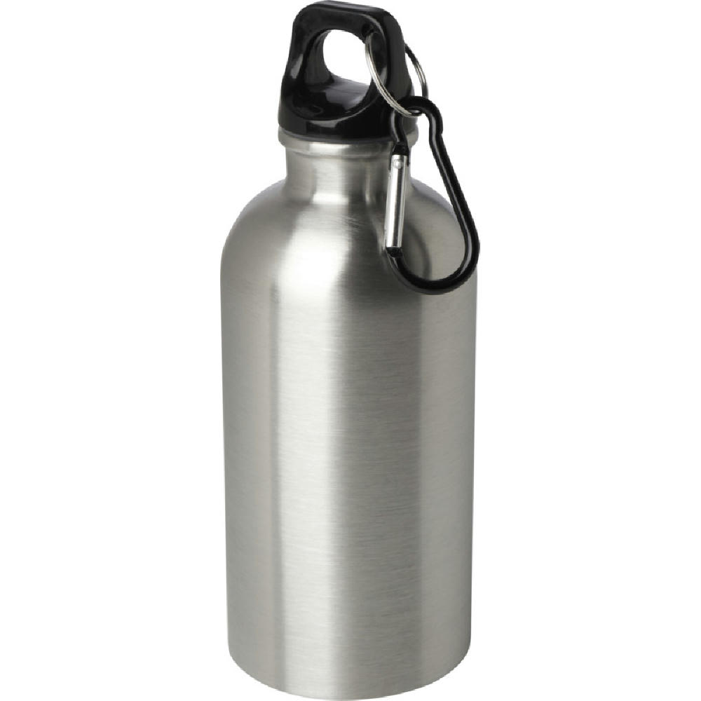 Oregon 400 ml RCS-zertifizierte, einwandige Trinkflasche aus Edelstahl mit Karabinerhaken