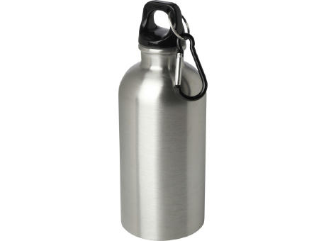 Oregon 400 ml RCS-zertifizierte, einwandige Trinkflasche aus Edelstahl mit Karabinerhaken