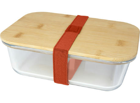 Roby Glas-Brotdose mit Bambusdeckel