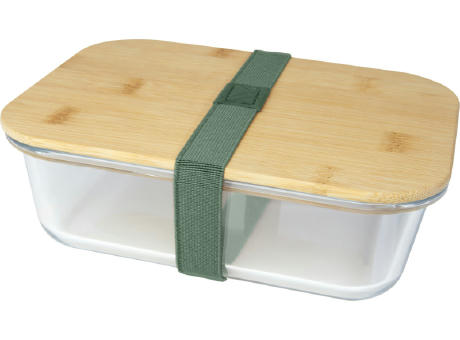 Roby 1000 ml Glas Lunchbox mit Bambusdeckel