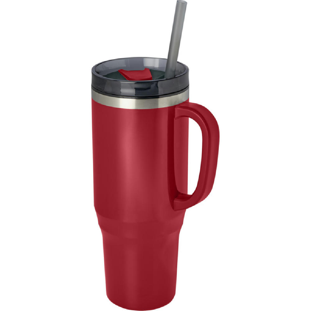 Melbourne 1200 ml RCS-zertifizierter Isolierbecher mit Strohhalm