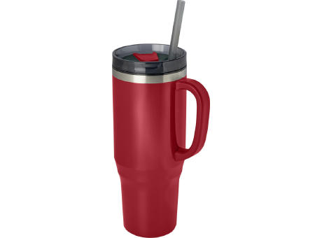 Melbourne 1200 ml RCS-zertifizierter Isolierbecher mit Strohhalm
