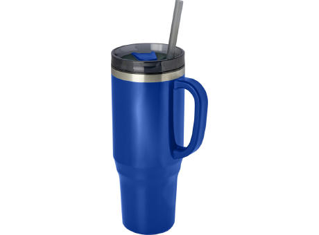 Melbourne 1200 ml RCS-zertifizierter Isolierbecher mit Strohhalm
