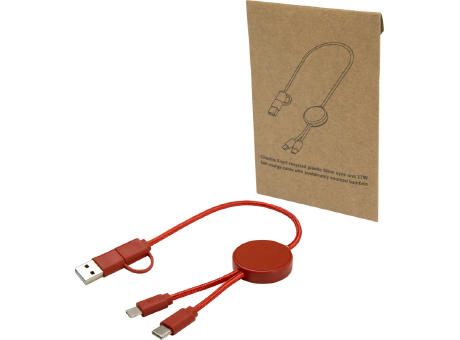 Citala 30 cm 5-in-1 Kabel aus recyceltem Kunststoff für Datenübertragung und 27W Schnellladung