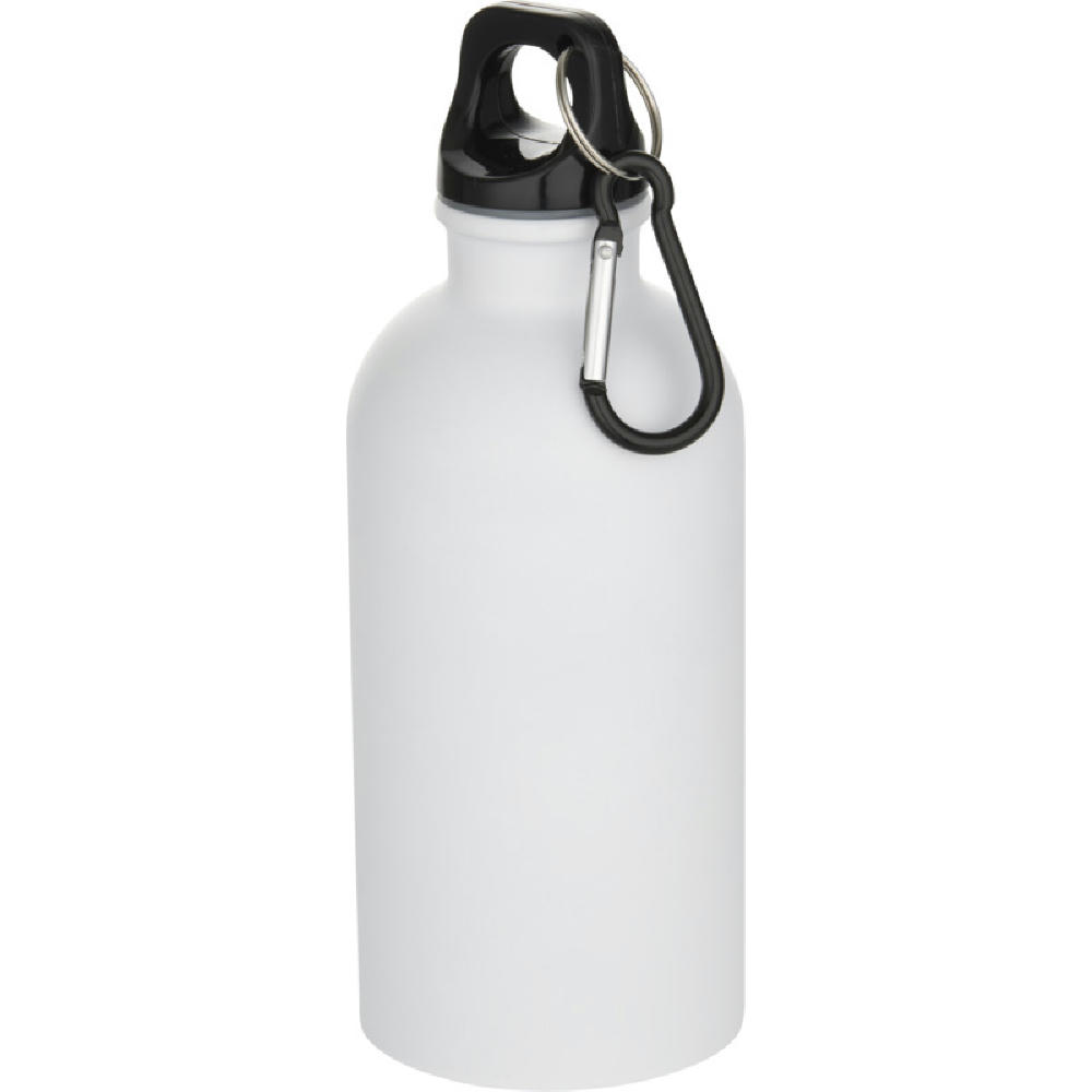 Oregon 400 ml matte RCS-zertifizierte einwandige Trinkflasche aus recyceltem Edelstahl mit Karabinerhaken