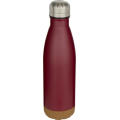 Cove 500 ml doppelwandige, vakuumisolierte Trinkflasche aus Edelstahl mit Korkdetails