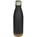 Cove 500 ml doppelwandige, vakuumisolierte Trinkflasche aus Edelstahl mit Korkdetails