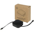 Gloas Aufrollbares 5 in 1 Kabel aus Recyclingmaterial mit Datensynchronisierung und 100 W Schnellladefunktion sowie Smartphone Toolkit