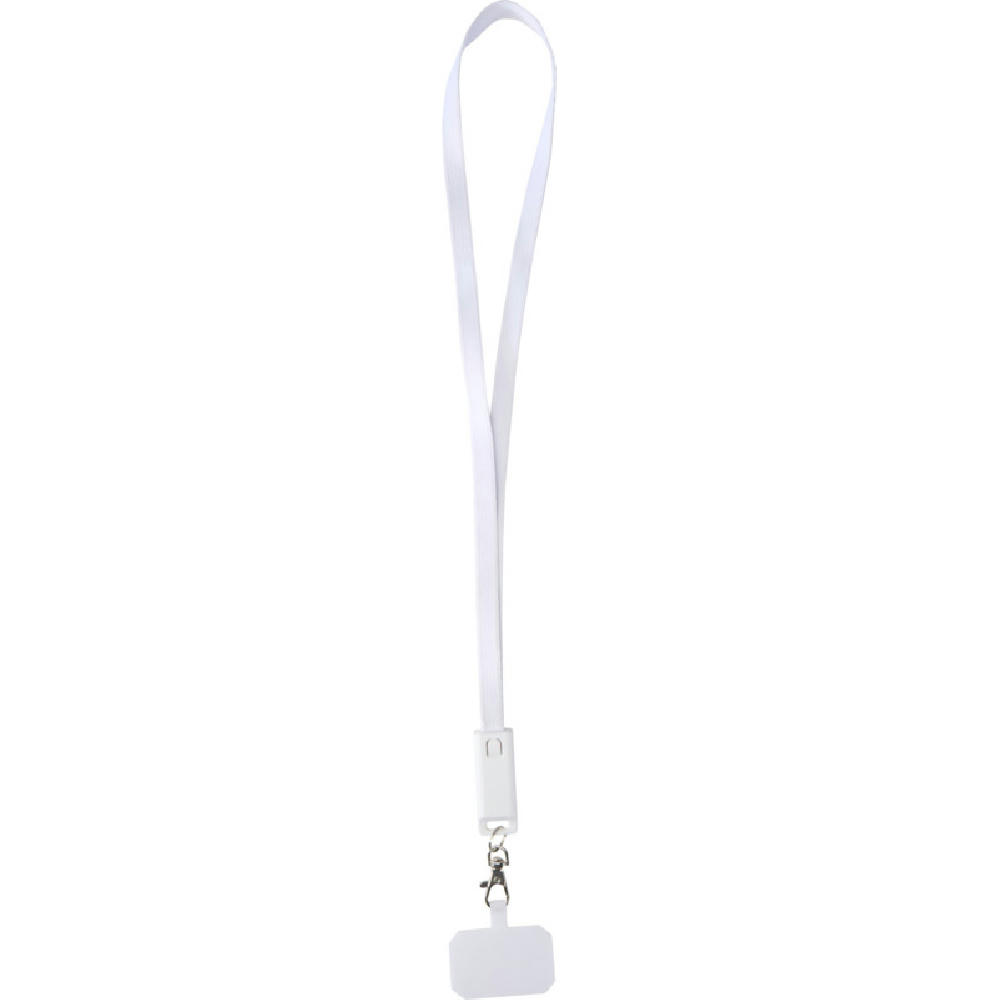 Franz 5 in 1 Lanyard Kabel aus recyceltem Kunststoff für Smartphones mit integrierter Datensynchronisierung und 65 W Schnellladefunktion