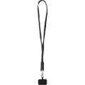 Franz 5 in 1 Lanyard Kabel aus recyceltem Kunststoff für Smartphones mit integrierter Datensynchronisierung und 65 W Schnellladefunktion