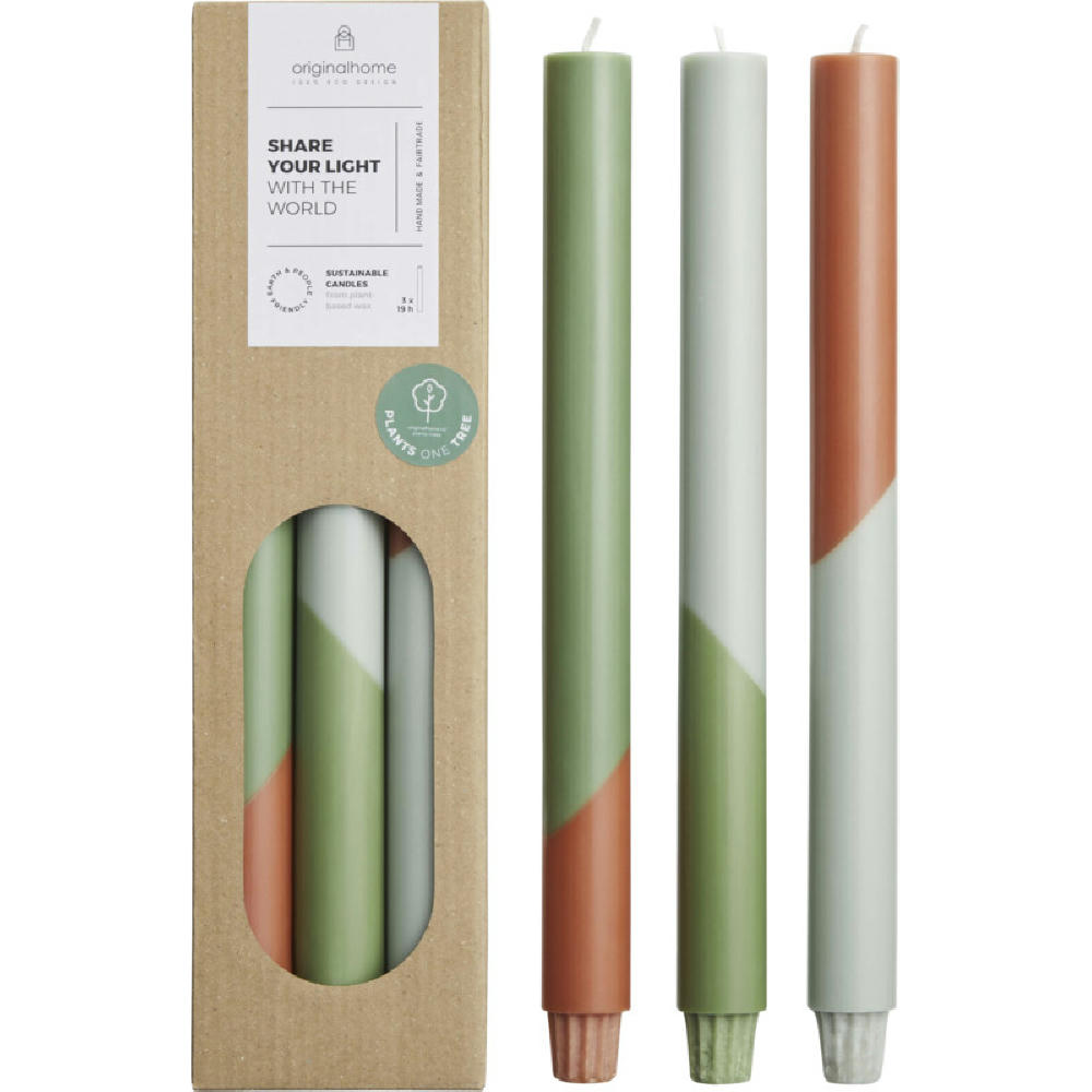 Originalhome Eden Diagonale Kerzen – 3er-Set