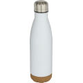 Cove 500 ml doppelwandige, vakuumisolierte Trinkflasche aus Edelstahl mit Korkdetails