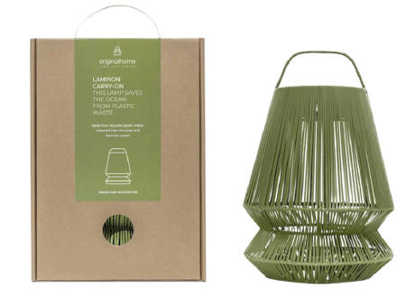 Originalhome Lampion tragbarer Lampenschirm aus recyceltem Material