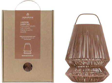 Originalhome Lampion tragbarer Lampenschirm aus recyceltem Material