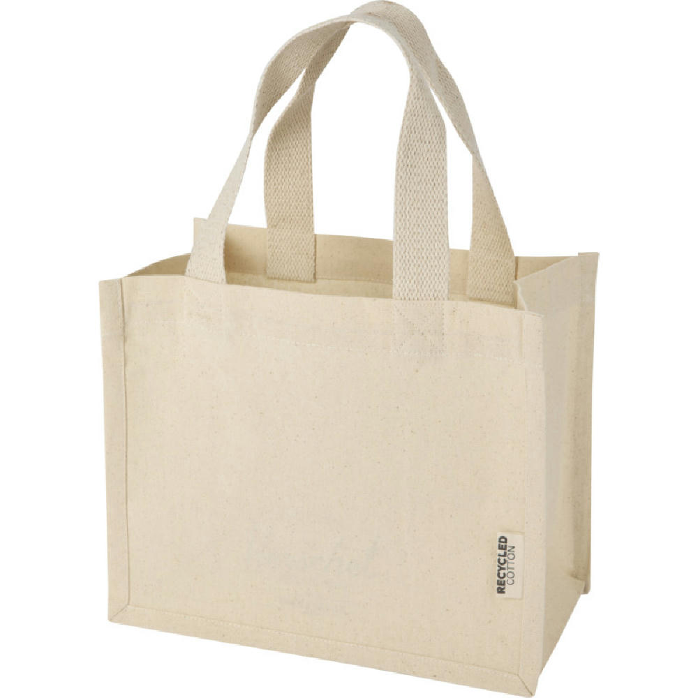 Odessa 9 L Mini-Tragetasche mit Bodenfalte aus 220 g/m² GRS Recyclingbaumwolle