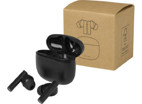 Alterf True Wireless Bluetooth® Headset aus recyceltem Kunststoff mit Silikon-Ohrstöpseln