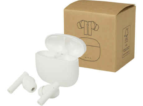 Alterf True Wireless Bluetooth® Headset aus recyceltem Kunststoff mit Silikon-Ohrstöpseln