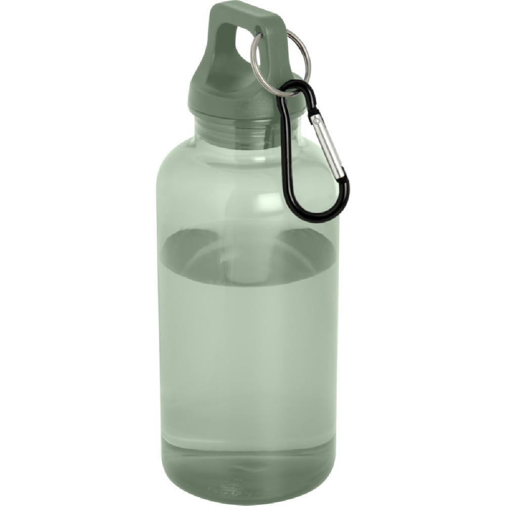 Oregon 400 ml RCS-zertifizierte Trinkflasche aus recyceltem Kunststoff mit Karabiner 