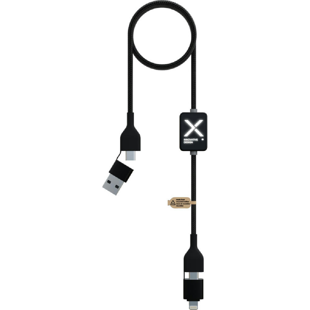 SCX.design C32 60W Ladekabel mit Schalter und Leuchtlogo