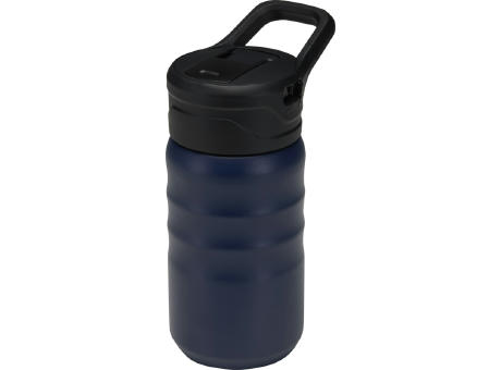 Knox 350 ml RCS Trinkflasche aus recyceltem, doppelwandigem Edelstahl mit Klappstrohhalm