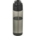 Theron 700 ml RCS Trinkflasche aus recyceltem Kunststoff mit Multifunktionsdeckel und Klappstrohhalm