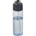 Theron 700 ml RCS Trinkflasche aus recyceltem Kunststoff mit Multifunktionsdeckel und Klappstrohhalm