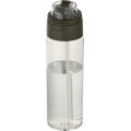 Theron 700 ml RCS Trinkflasche aus recyceltem Kunststoff mit Multifunktionsdeckel und Klappstrohhalm