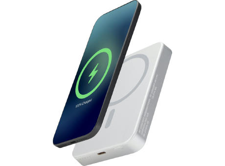 Avis 10.000 mAh RCS Powerbank aus recyceltem Aluminium mit Magnetfunktion 