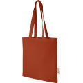 Madras 140 g/m² Baumwoll Tragetasche aus GRS recycelter Baumwolle, 7L