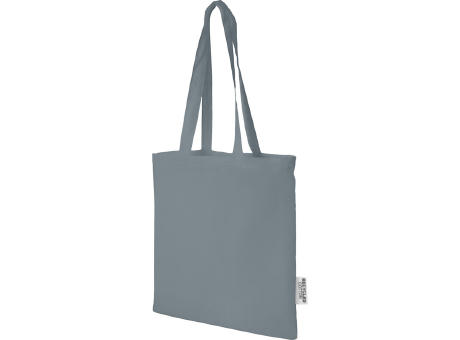 Madras 140 g/m² Baumwoll Tragetasche aus GRS recycelter Baumwolle, 7L