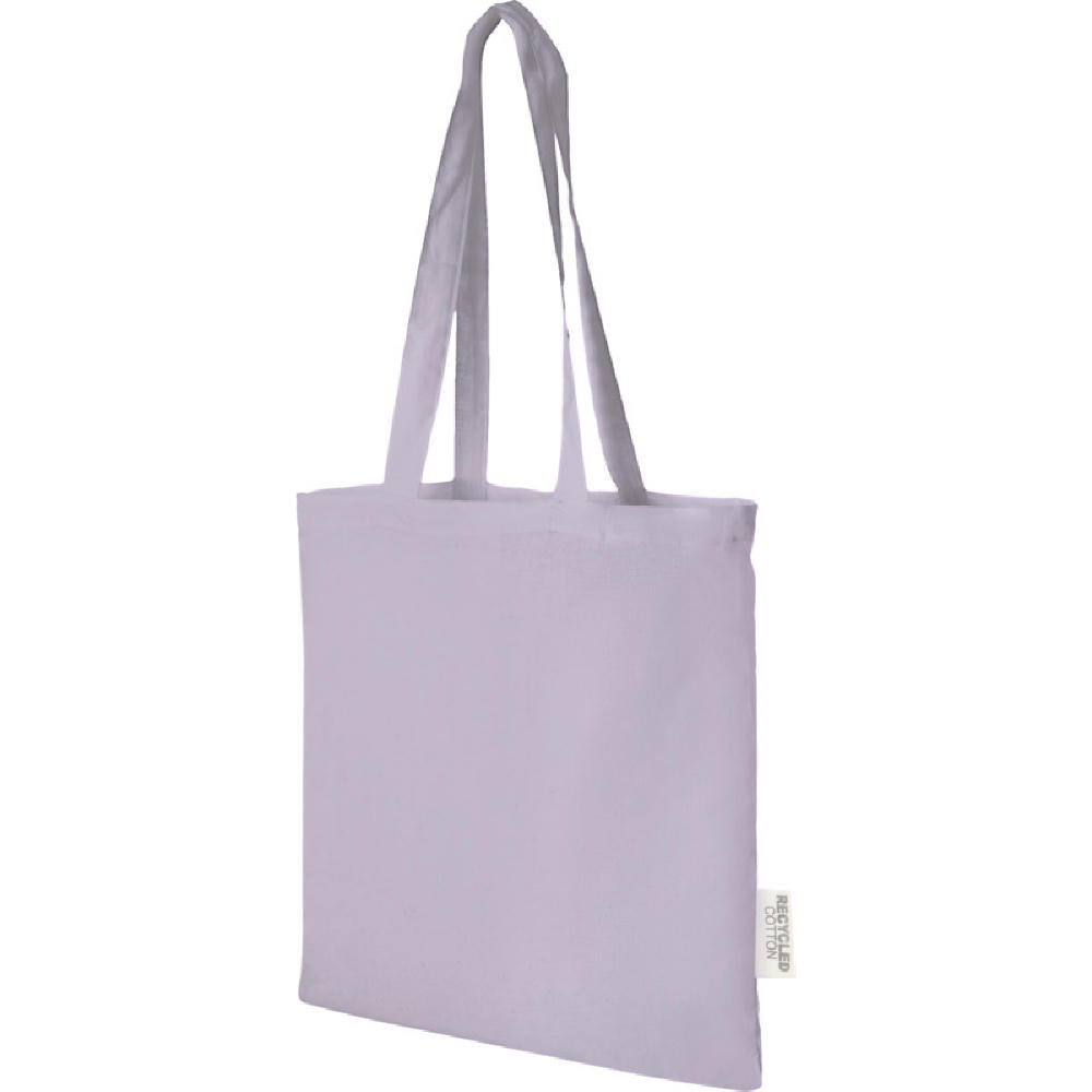 Madras 140 g/m² Baumwoll Tragetasche aus GRS recycelter Baumwolle, 7L