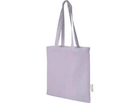 Madras 140 g/m² Baumwoll Tragetasche aus GRS recycelter Baumwolle, 7L
