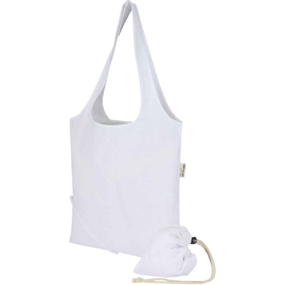 Madras Blend 140 g/m², GRS-zertifizierte, faltbare Baumwoll Tragetasche, 7 l