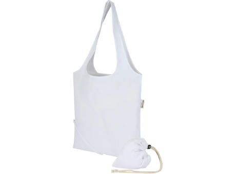 Madras Blend 140 g/m², GRS-zertifizierte, faltbare Baumwoll Tragetasche, 7 l